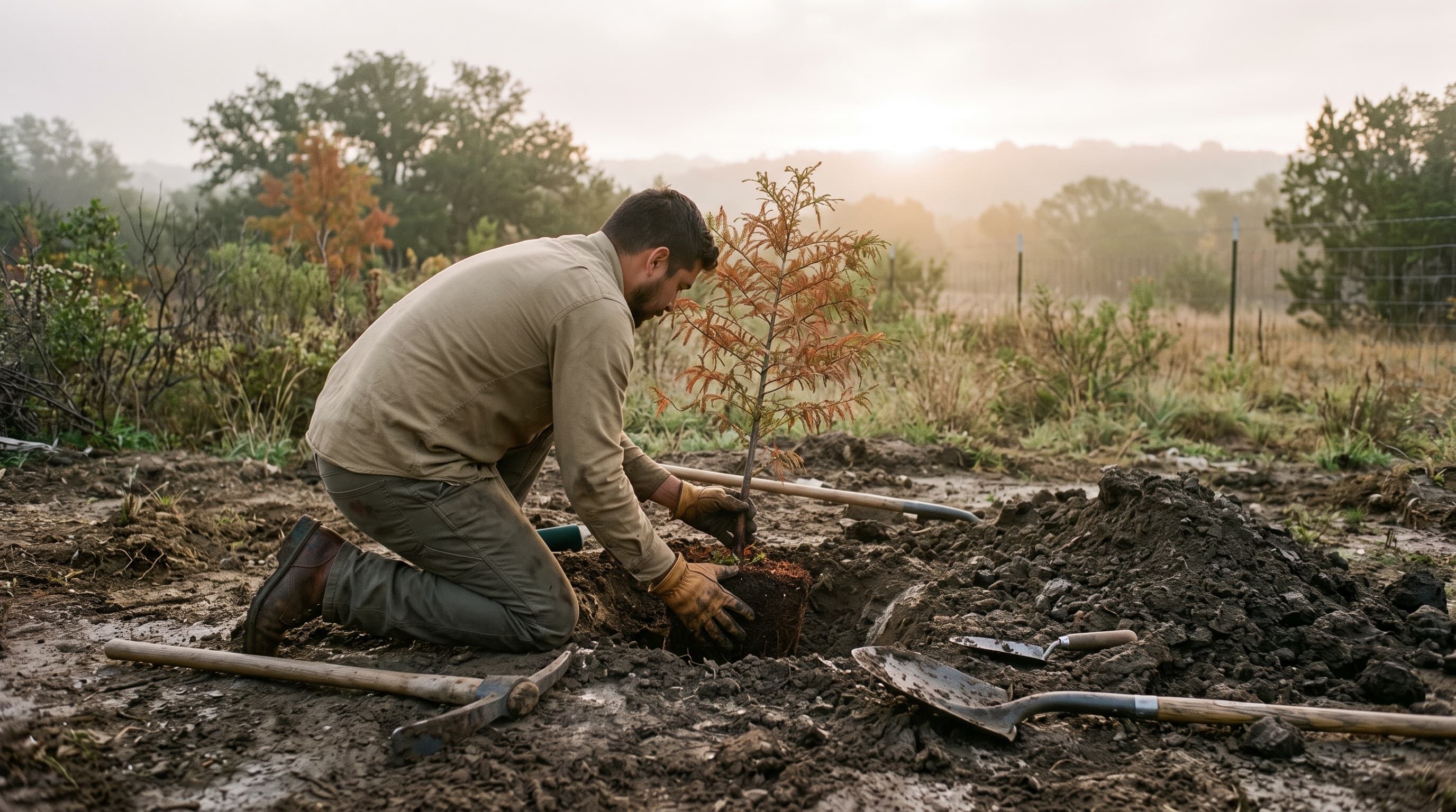 Fall Planting in Guadalupe County: Shrubs and Trees That Thrive in Our Clay Soil