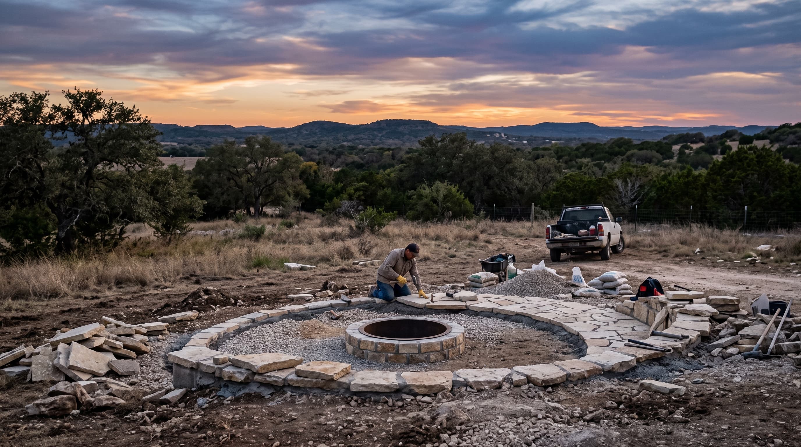 Fire Pit Patios: Designing a Cozy Outdoor Space for Seguin Evenings